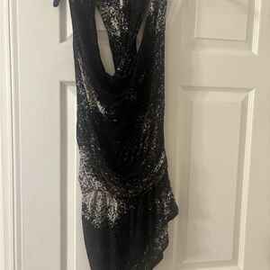 Halston Heritage Black and White Top